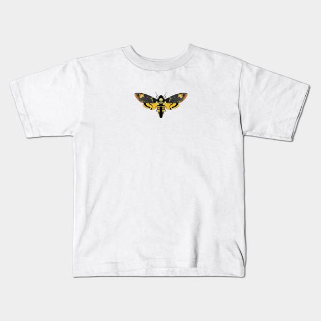 Acherontia atropos butterfly Kids T-Shirt by AnnArtshock